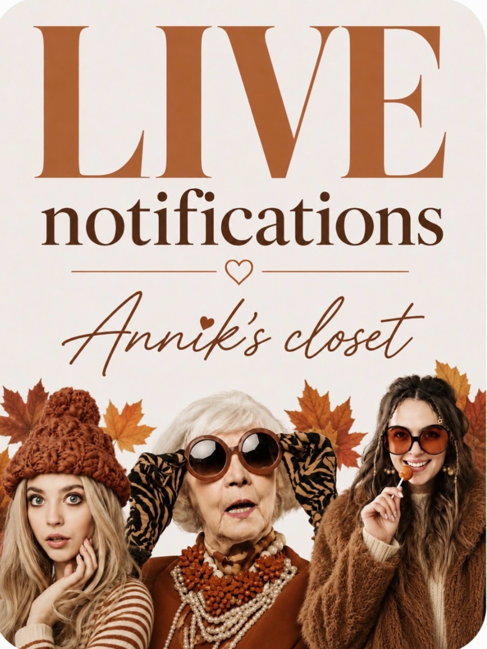 LIVE notifications Annik's Closet
